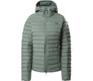 The North Face Dames Stretch Down Hoodie Jas (Maat L, groen)