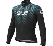 Alé Cycling Solid Thorn Longsleeve Jersey Heren, zwart/turquoise XXL 2021 Wielershirts