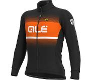 Alé Cycling Solid Blend Winter Longsleeve Jersey Heren, zwart/oranje L 2021 Wielershirts