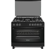 Wiggo WO-E905R(BB) Serie 5 - Gasfornuis - Zwart