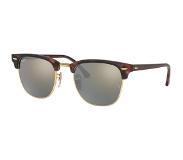Ray-Ban Clubmaster RB3016/51 Sand Havana Gold / Light Green Mirror Silver