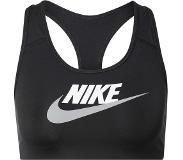 Nike Dri-Fit Swoosh Futura Sportbeha - Maat M - Vrouwen - zwart/wit/griijs