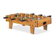 Relaxdays voetbaltafel - speeltafel kind - voetbal tafelspel - kickertafel - tafelvoetbal