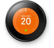Google Learning Thermostat V3 Premium Zwart