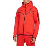 Nike Liverpool Tech Fleece Hoodie Full-Zip 2021-2022 Rood Zwart | Maat XL