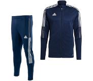 Adidas Tiro 21 Full Zip Trainingspak Donkerblauw Wit