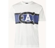 Emporio Armani T-shirt in lyocellblend met logoprint