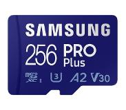 Samsung PRO Plus 256GB microSDXC UHS-I U3 160&120MB/s, FHD & 4K UHDMemoryCard with Adapter