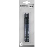 Sigel Krijtmarker 1-2mm Afwasbaar 2 Stuks Zwart