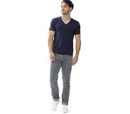 Mey Dry Cotton Regular Fit T-Shirt V-hals donkerblauw, Effen