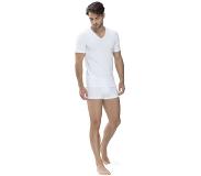 Mey Dry Cotton Regular Fit T-Shirt V-hals wit, Effen