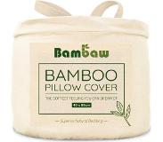 Bambaw Bamboe Kussenslopen | 2 stuks | Eco Kussensloop 40 bij 80cm| Ivoor | Luxe Bamboe Beddengoed | Hypoallergeen Kussensloop| Puur Bamboe viscose rayon Kussensloop | Ultra-ademende Stof | Bambaw