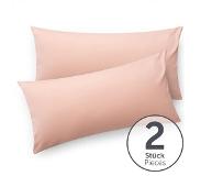 Blumtal - Set Van 2 Kussenslopen - Superzachte Premium Jersey Kussenhoes - 100% Katoen - 40 x 80 cm - Roze