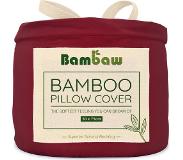 Bambaw Bamboe Kussenslopen | 2 stuks | Eco Kussensloop 50cm bij 75cm | Bourgondy | Luxe Bamboe Beddengoed | Hypoallergeen Kussenslopen | Puur Bamboe viscose rayon Kussensloop | Ultra-ademende Stof | Bambaw
