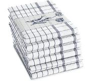 DDDDD Theedoek Lisse 60x65cm Blue Per 6 Stuks Blauw blauw DDDDD Thee- en