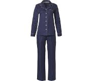 Pastunette Deluxe Monochrome doorknoop Vrouwen Pyjamaset - Dark Blue - Maat 42
