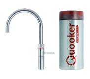 Quooker Fusion round met COMBI+ boiler 3-in-1 kokend water kraan RVS