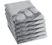 DDDDD Theedoek Bread 60x65cm Grey Per 6 Stuks Grijs grijs DDDDD Thee- en