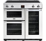 Belling COOKCENTRE 90 EI PRO RVS - 3 ovens op 90 cm en 4 inductie kookzones met bridge functie.