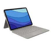 Logitech Combo Touch Apple iPad Pro 11 inch (2022/2021/2020) Toetsenbord Hoes QWERTY Grijs