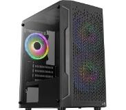 Aerocool Trinity Mini v2 tower-behuizing USB-A 2.0, 2x USB-A 3.2 (5 Gbit/s), 2x Audio, Window-kit