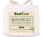 Bambaw Bamboe Kussenslopen | 2 stuks | Wit | Eco Kussensloop 40 bij 80 cm| Luxe Bamboe Beddengoed | Hypoallergeen Kussensloop | Puur Bamboe Lyocell Kussensloop | Ultra-ademende Stof | Bambaw