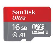 SanDisk microSDHC Ultra 16GB 98MB/s CL10 A1 + SD adapter