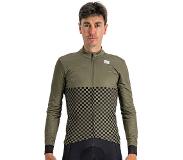 Sportful Checkmate Thermische Jersey Heren, olijf/zwart XL 2021 Wielershirts