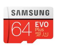 Samsung microSDXC EVO+ 64 GB 100MB/s CL 10 + SD adapter