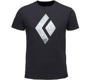 Black Diamond Chalked Up T-shirt Heren, zwart S 2021 Klimshirts