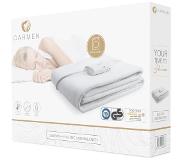 Carmen CEB01WH - Elektrische deken - 150 x 80 cm - Fleece - Wit