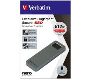 Verbatim Fingerprint Secure SSD USB 3.2 Gen 1 USB-C 512GB