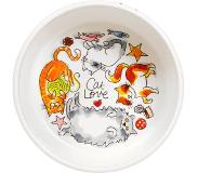 Blond Amsterdam voerbak cat love (15,5 CM)