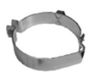 Geberit GEB tweedelige beugel, staal, blank, uitw buisdiam 90mm, el verz