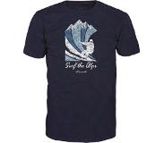 Alprausch Heren Alpe-Surfer T-Shirt (Maat S, blauw)
