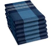 DDDDD Theedoek Feller 60x65cm Blue Per 6 Stuks Blauw blauw DDDDD Thee- en