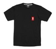 Chrome Vertical Short Sleeve T-Shirt Zwart / Rood