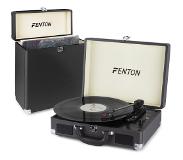 Fenton Platenspeler - Fenton RP115C platenspeler met Bluetooth, auto-stop, USB en bijpassende platenkoffer - Zwart