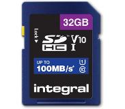 Integral SD geheugenkaart V10 SDXC 32GB klasse 10