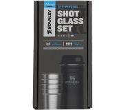 Stanley Adventure Shot Glass Set 4 x 59ml, zwart/zilver 2022 Glazen, Bekers & Mokken