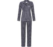 Ringella Satijnen dames pyjama blauw gestreept