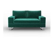 R by Rodier | 3-zitsbank Reflet velvet fluweel groen 176x89x94 cm zitbanken | NADUVI