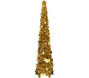 VXL Kunstkerstboom pop-up 120 cm PET goudkleurig