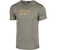 Ivanhoe T-shirt Agaton Trace Heren Merinowol Groen Maat Xl