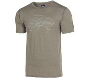Ivanhoe T-shirt Agaton Mountain Heren Merinowol Lichtgroen Maat Xxl