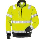 Fristads Hi-vis Sweater Met Korte Rits 728 Spv | Maat: L