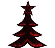 Peha spiegelverlichting kerstboom led 50 x 60 cm rood/zwart