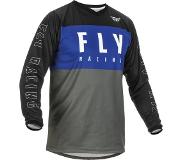 FLY Racing F-16 LS Jersey Men, grijs/blauw M 2022 MTB & Downhill jerseys