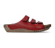 Wolky Nomad Rood Geolied Leer Slippers Dames | Maat: 42 | Zomer