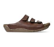 Wolky Nomad Cognac Geolied Leer Slippers Dames | Maat: 43 | Zomer